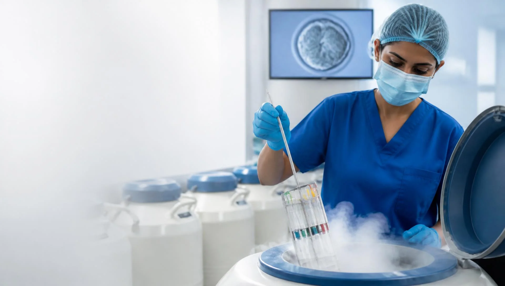 Embryo cryopreservation services using advanced fertility technology in India